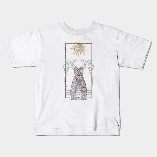 Surfboards No. 05 (designed by HeiArts) Kids T-Shirt by Againstallodds68